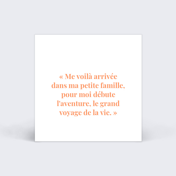 Étiquette Naissance Joli Filet Verso