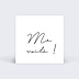 Etiquette naissance Calligraphie Originale Recto