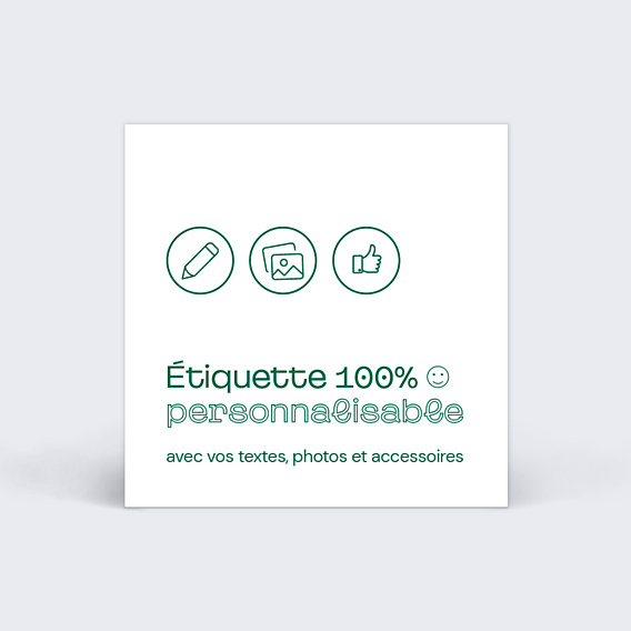 Etiquette Naissance 100% Personnalisable