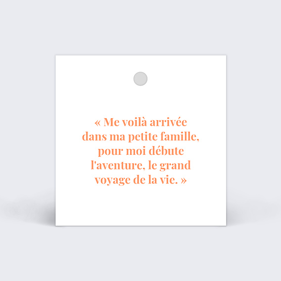 Etiquette Naissance Joli Filet