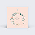 Etiquette Naissance Couronne de Fleurs