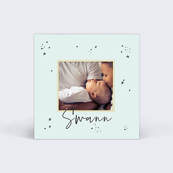 Etiquette Naissance Jolies Étoiles