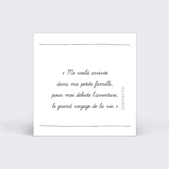 Etiquette Naissance Trait de Crayon