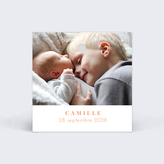 Etiquette naissance Simplicité