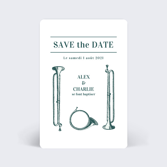 Faire-part Baptême Badinage Illustré