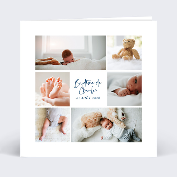 Faire-part baptême Chic