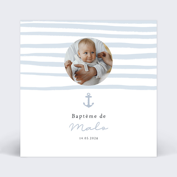 Faire-part Baptême Marin