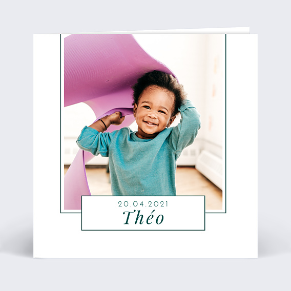 Faire-part Baptême Modernité