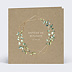 Faire-part baptême Nature Kraft Graines Recto