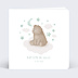 Faire-part baptême Ourson Nuage