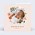 Faire-part Baptême Couronne de Fleurs II