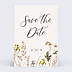 Faire-part baptême Fleurs Calendrier
