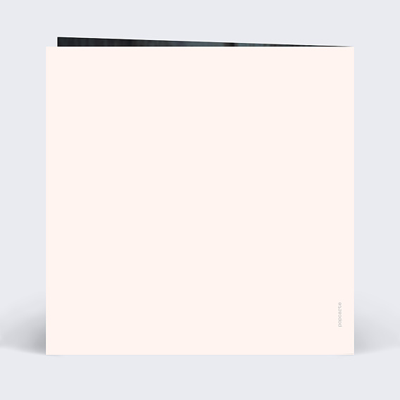 Faire-part baptême Champêtre Fille Verso