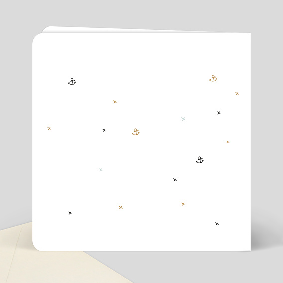 Faire-part baptême Petit Pirate Verso