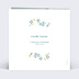 Faire-part Baptême Petites fleurs bleues