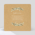 Faire-part baptême Lauriers Simple Verso