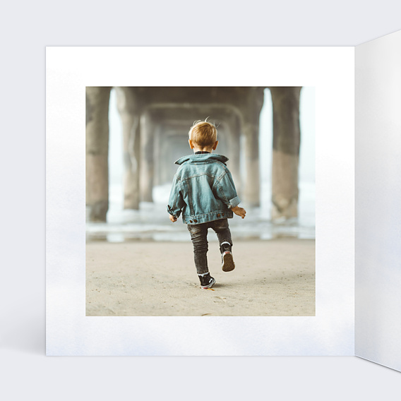 Faire-part baptême Monde Marin Intérieur Gauche