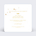 Faire-part baptême Golden Dots Verso