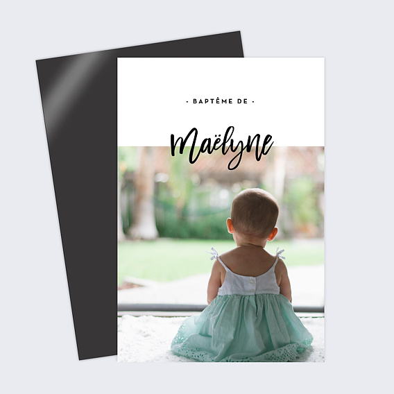 Faire-part baptême Belles Lettres