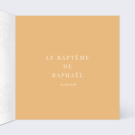 Faire-part Baptême Découpe Mille et Une Nuits