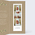 Faire-part Baptême Nature kraft cadre