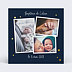 Faire-part baptême Etoiles marines