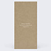 Faire-part baptême Nature kraft cadre Verso
