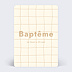 Faire-part Baptême Douce grille