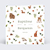 Faire-part baptême Ambiance Foret