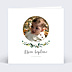 Faire-part Baptême Couronne Eucalyptus