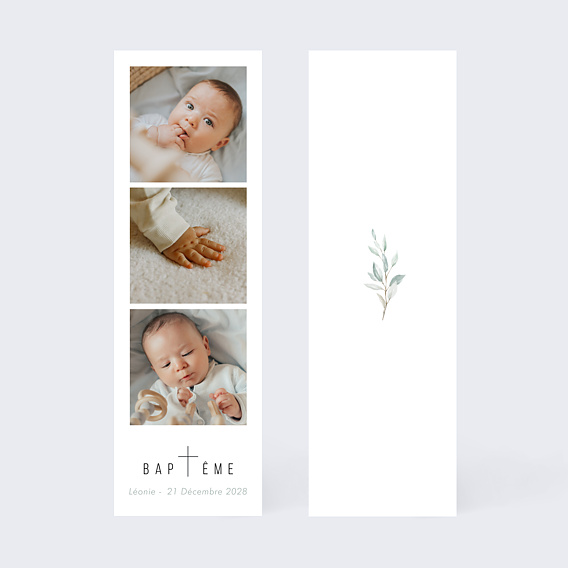 Faire-part baptême Petite Croix