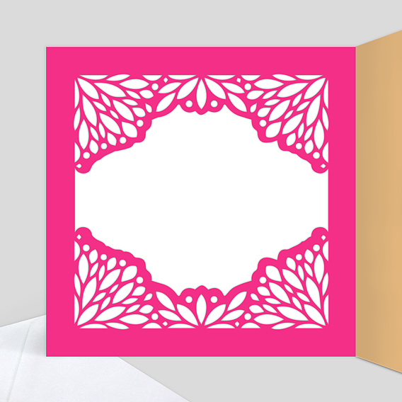 Faire-part baptême Découpe Mille et Une Nuits Intérieur Gauche