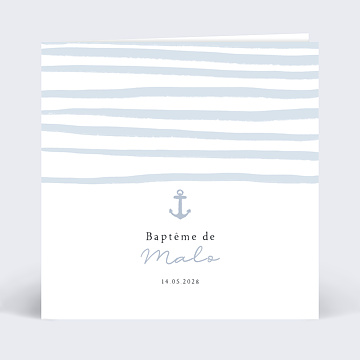 Faire-part Baptme Marinire