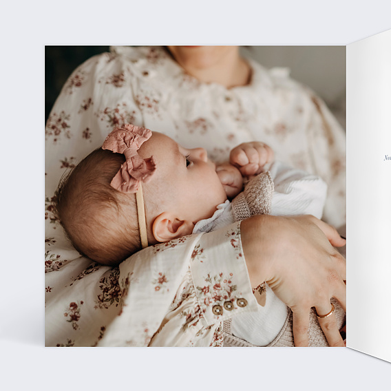 Faire-part baptême Arche de Noé Intérieur Gauche