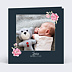 Faire-part baptême Dark Peony Simple