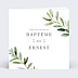 Faire-part baptême Olivier éternel