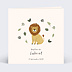 Faire-part baptême Petit Lion Recto