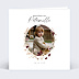 Faire-part Baptême Couronne de Fleurs Graines