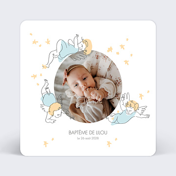 Faire-part Baptme Faire-part Baptme Envole d'Anges