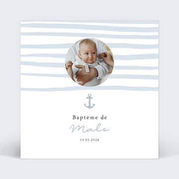Faire-part Baptme Faire-part Baptme Marin