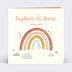 Faire-part baptême Petit Arc-en-ciel