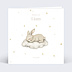 Faire-part baptême Lapin Mignon