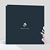 Faire-part baptême Dark Peony Verso