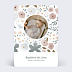 Faire-part baptême Faire-part Baptême Cadre Liberty