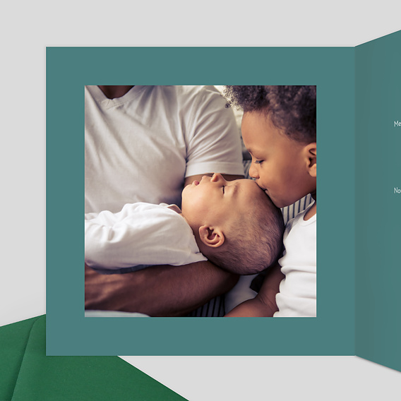 Faire-part baptême Summer Garden Intérieur Gauche