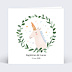 Faire-part baptême Licorne Couronne