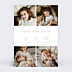 Faire-part Baptême Multiphoto Élégant