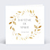 Faire-part Baptême Couronne chic simple