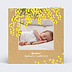Faire-part baptême Mimosa simple
