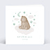 Faire-part Baptême Ourson Nuage